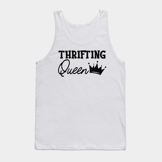 Thrifting Queen Tank Top by KC Happy Shop